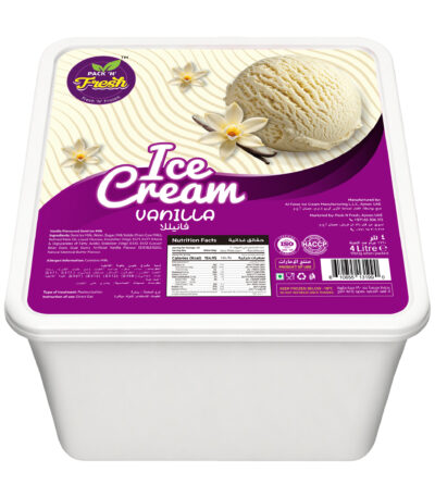 Vanilla Ice Cream 4 Litre UAE