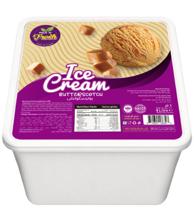Butterscotch Ice Cream 4 Litre UAE
