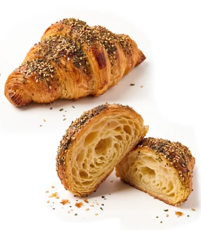 Zaatar Croissant 12 Pcs Frozen Ready to Cook
